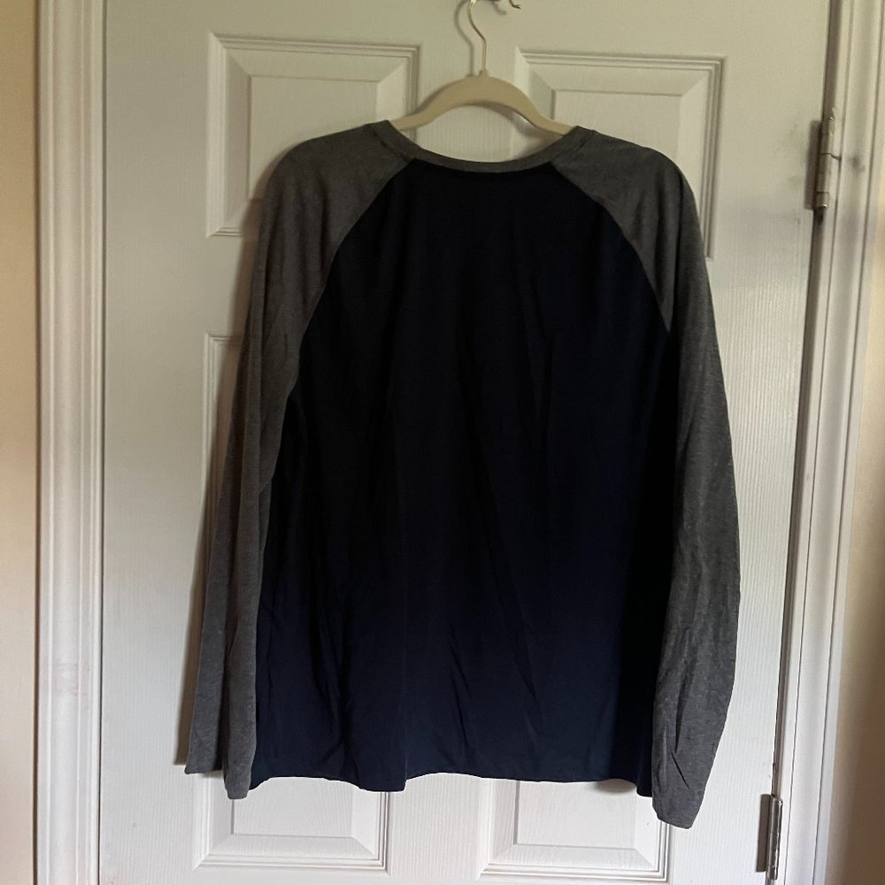 3/$10 Blue/Gray George Baseball Shirt